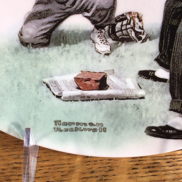 Vintage Norman Rockwell “Batter Up” Collector’s Plate - 2003 - Picture 3 of 5